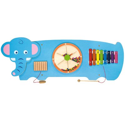 Motricité - Structure et panneaux D'activités - Tableau d'activité enfant mural Eléphant
